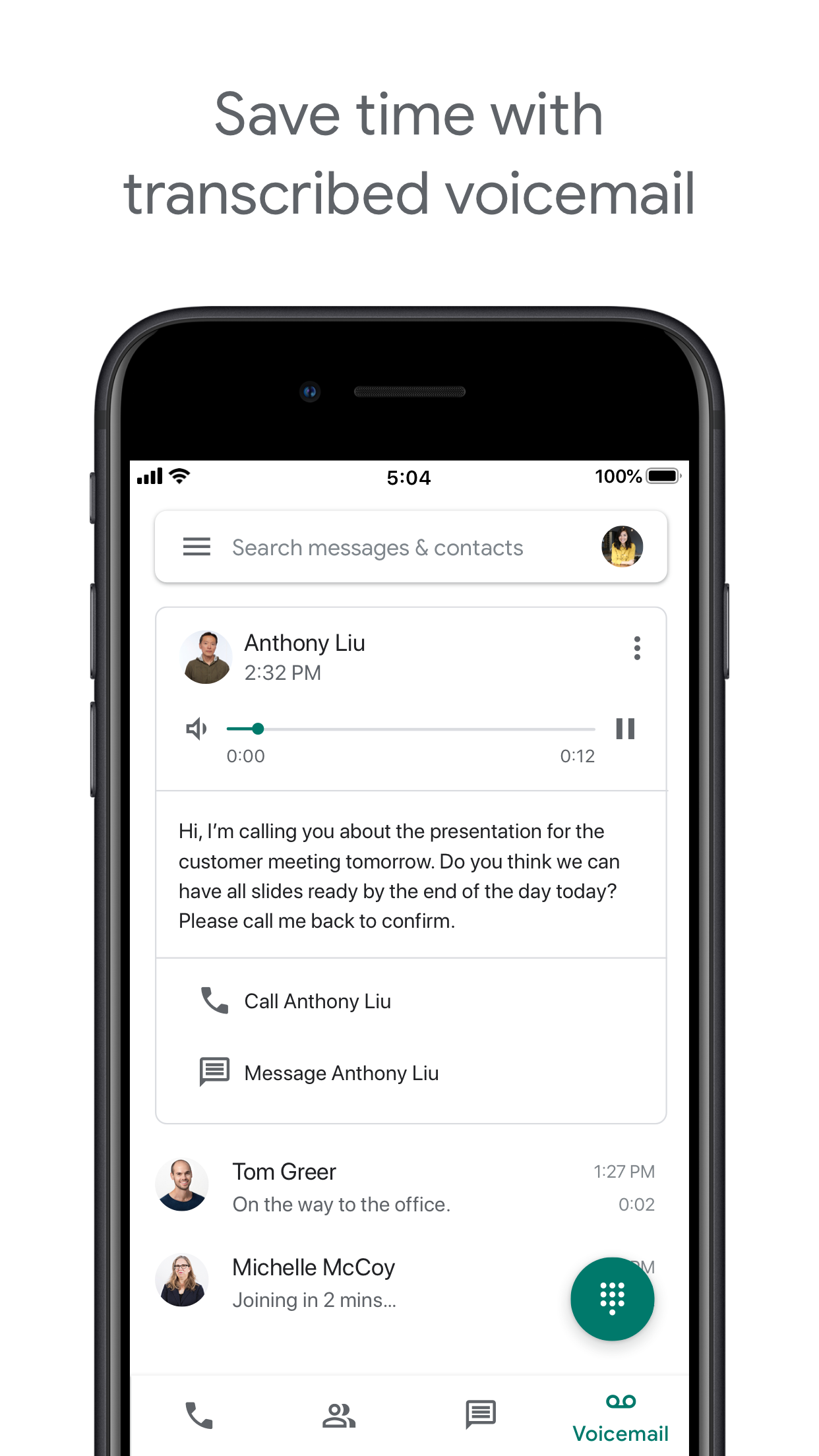Google Voice screenshot 4