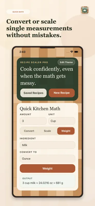 Recipe Scaler Pro screenshot 2 of 7
