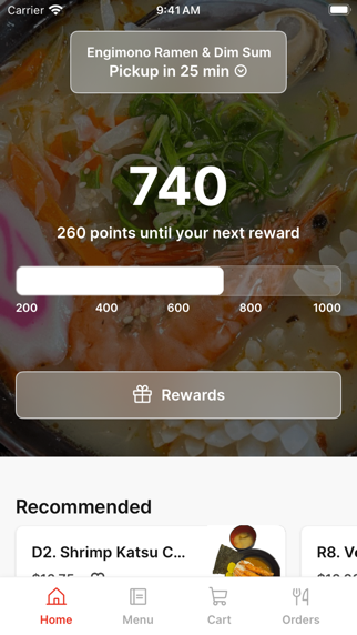 Engimono Ramen app screenshot