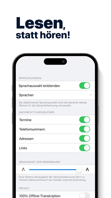 Textify - Lesen statt Hören! screenshot 1 of 3