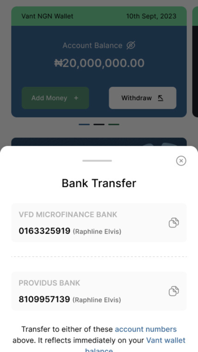Vant - Bank, Save & Invest Screenshot