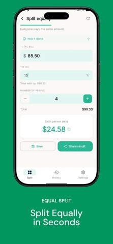 Splittalo: Split Bills & Tips Screenshot 4 of 9
