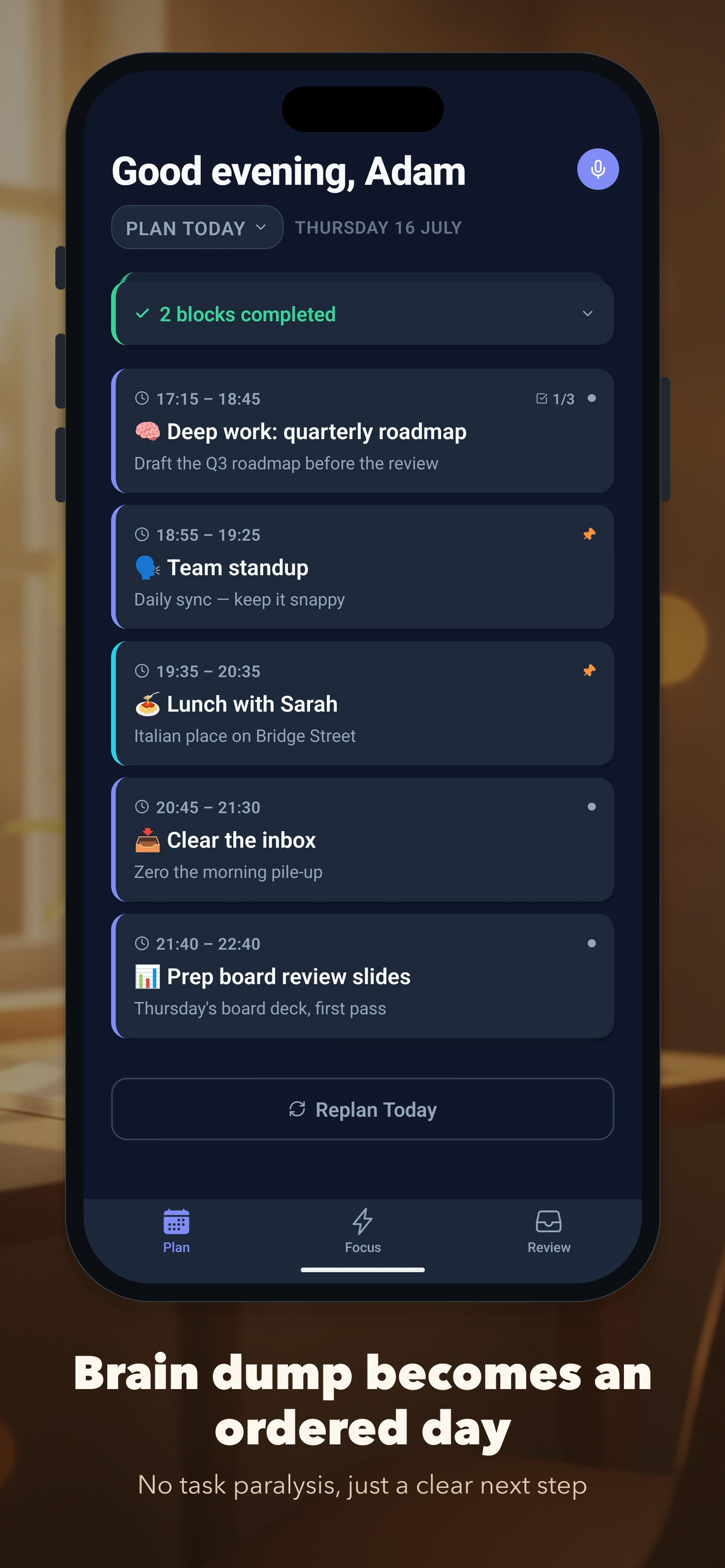 Priority One: AI Daily Planner screenshot 2