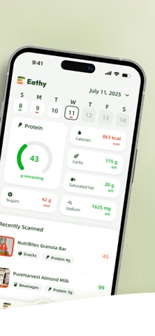 Eathy - AI Food Scanner Screenshot 2 of 6