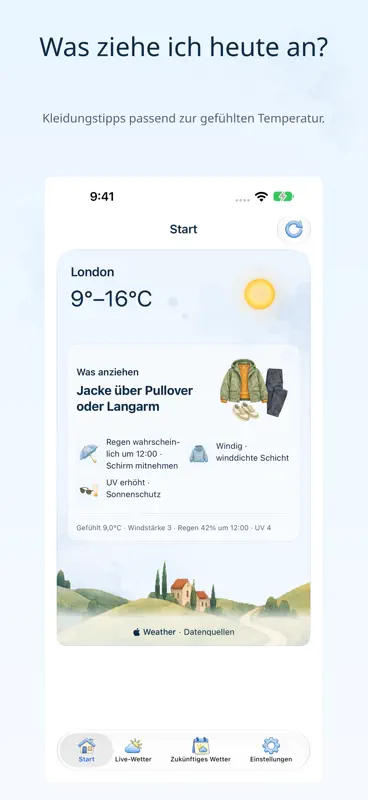 Weather Trace: Was anziehen screenshot 1 of 5