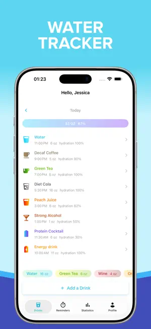 Water Log: hydration reminder screenshot 2