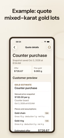 Gold Calculator: Buyer Desk screenshot 1