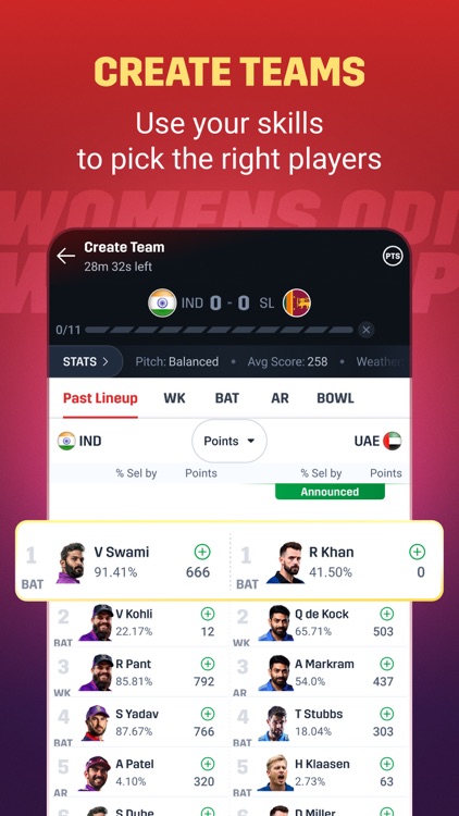 Dream11: Fantasy Cricket App