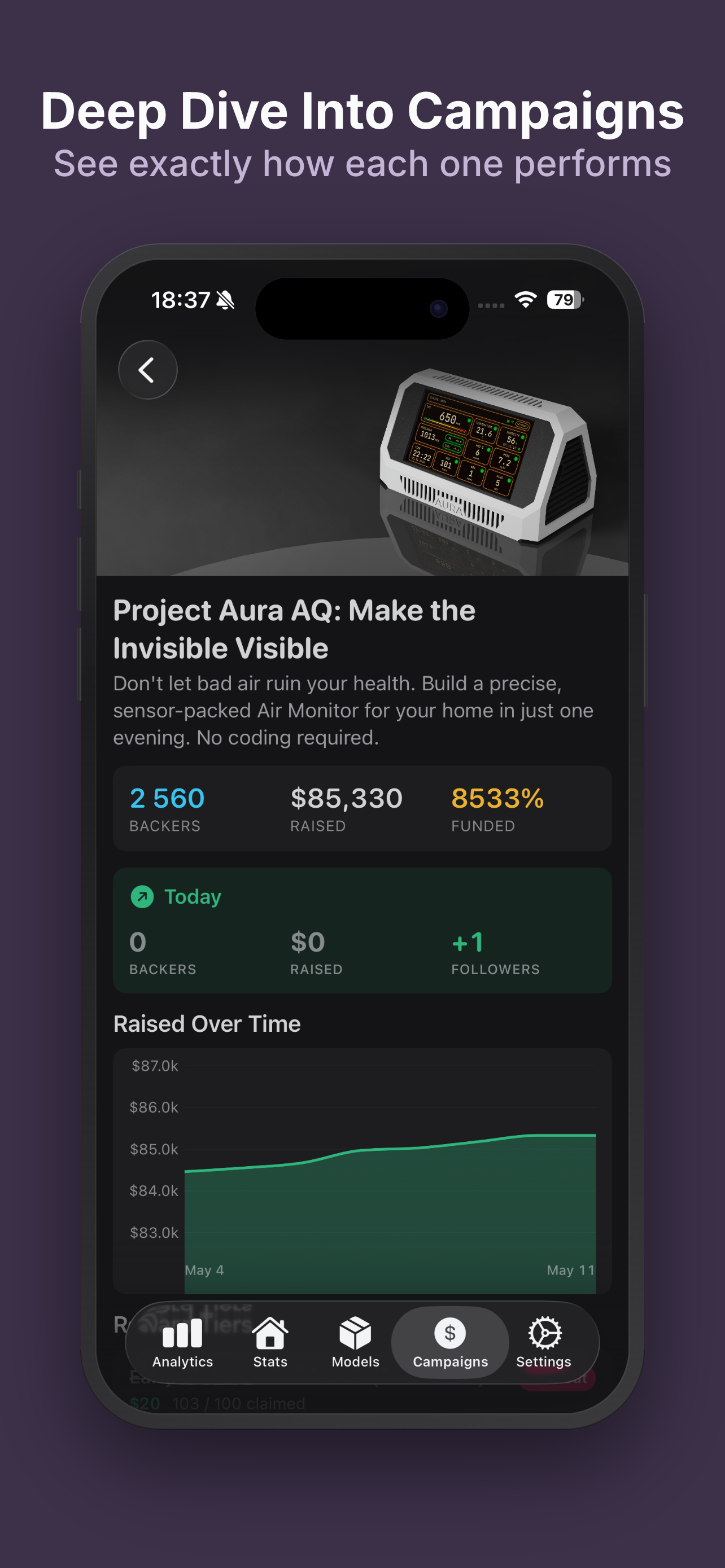 MakerStats 3D Printing Tracker
