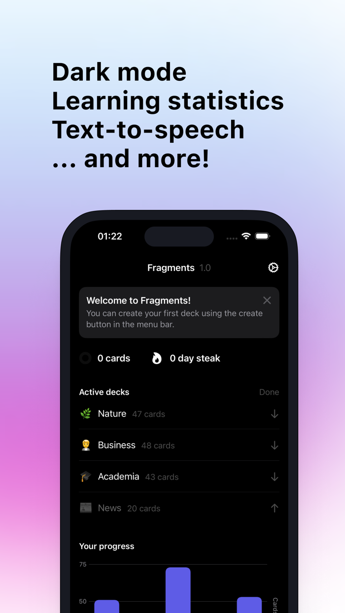 Fragments Learn Languages