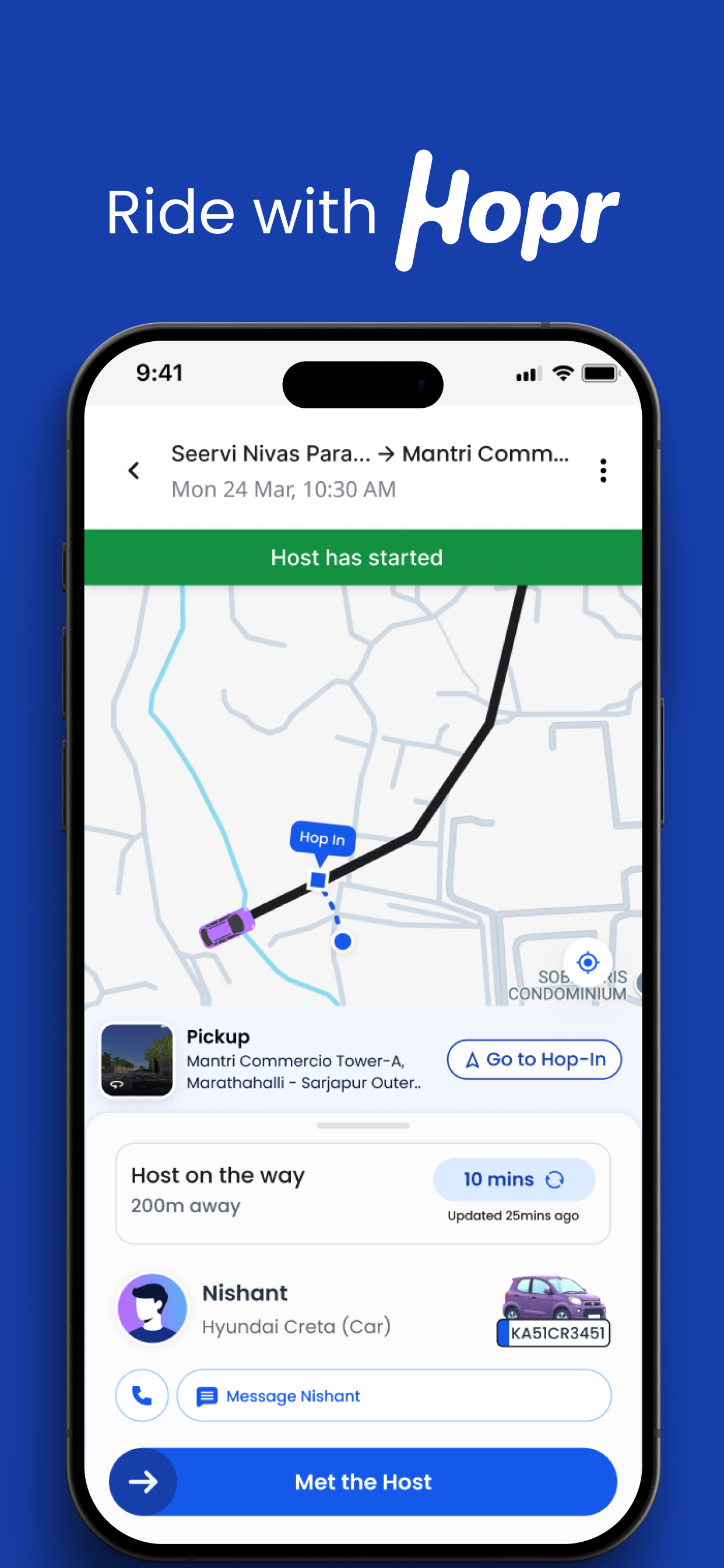 Hopr - Carpool App