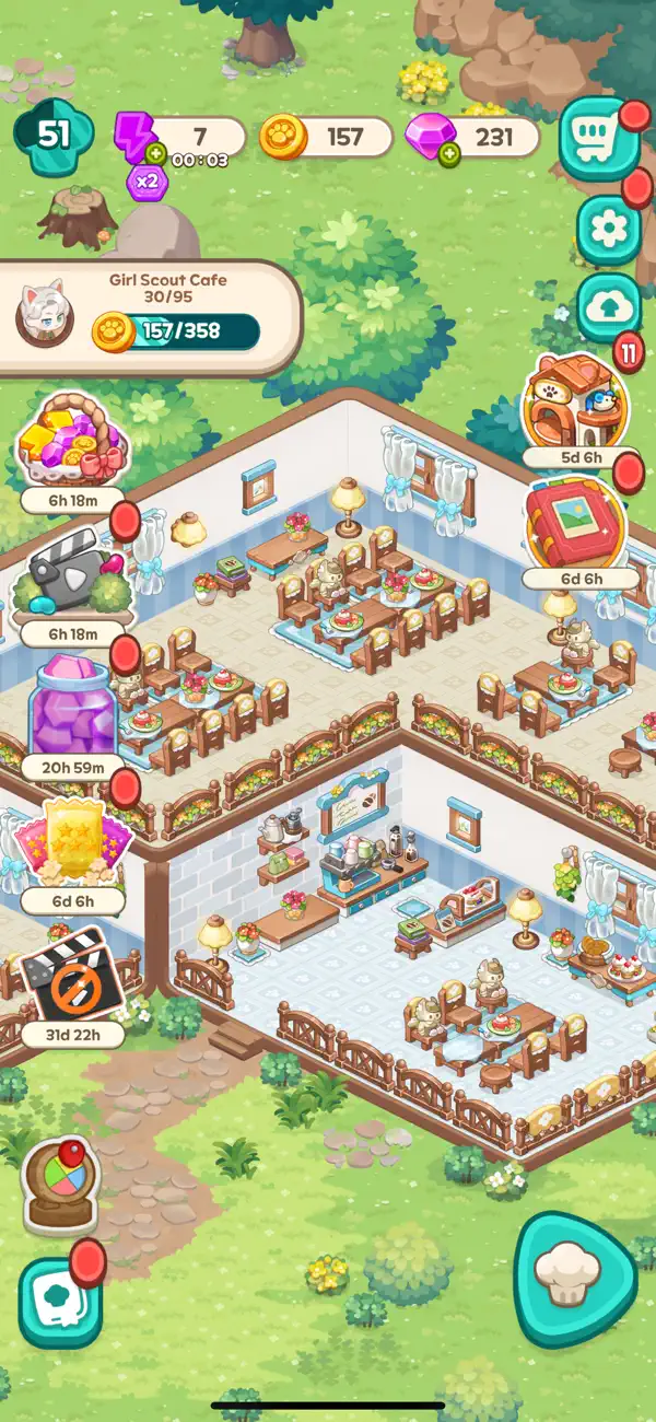 Merge Cat Cafe: Decorate screenshot