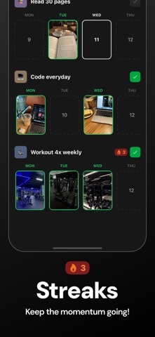 Habit Tracker - Photo Habit iPhone screenshot