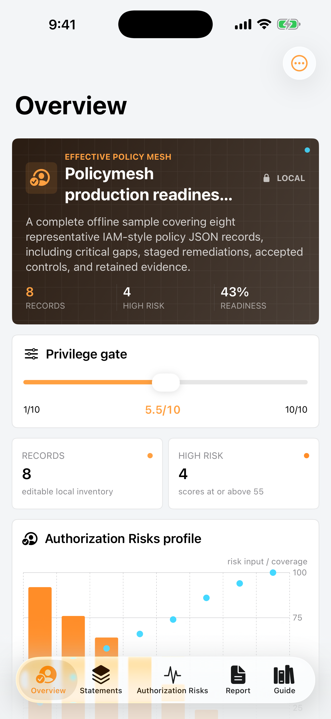 Policymesh: IAM Audit screenshot 1 of 4