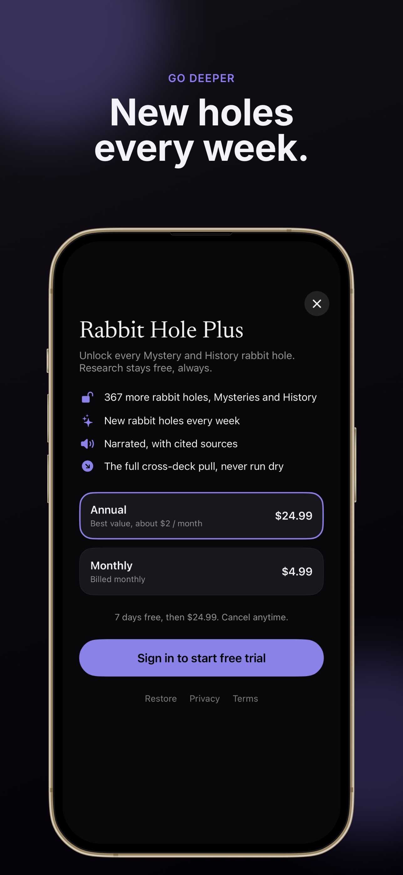 Screenshot 4 of Rabbit Hole: Deep Dives