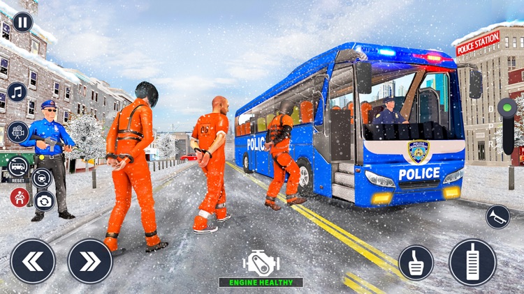Police Bus Simulator Game 2023 screenshot-8