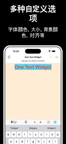 One Text Widget screenshot