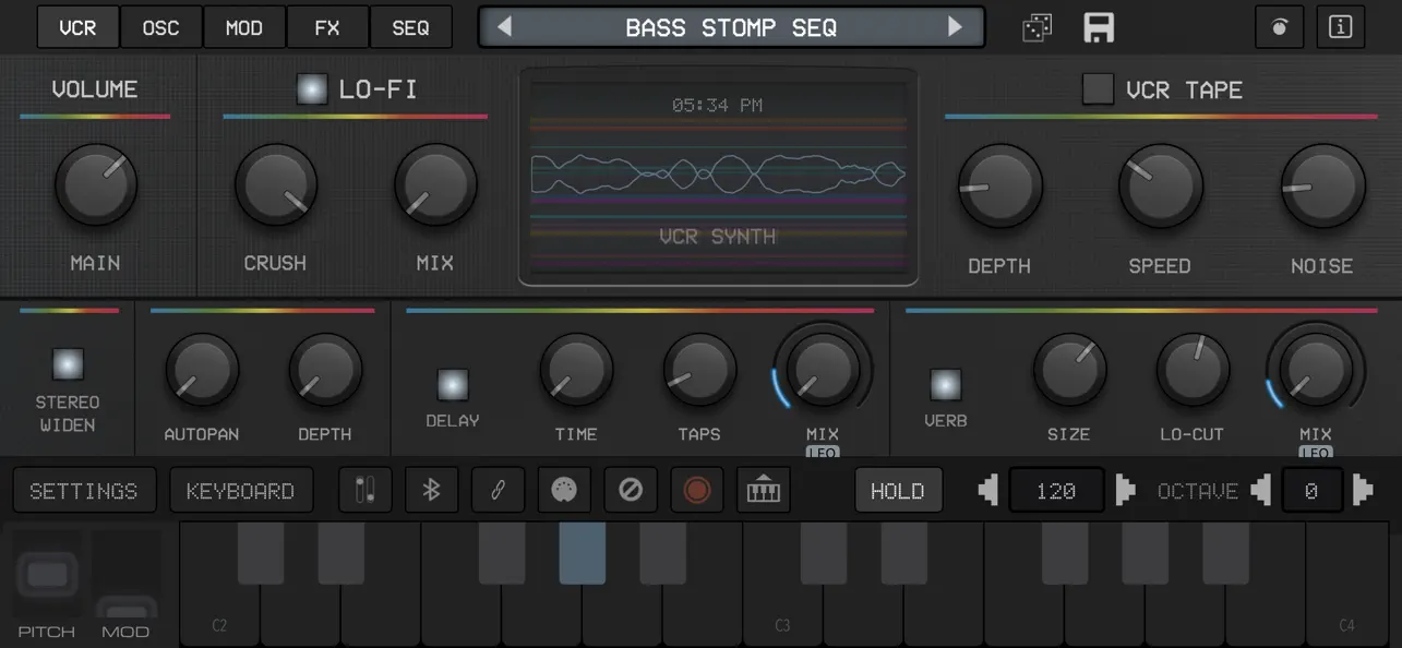 King of VHS: VCR Synth iOS app screenshot showing feature 3
