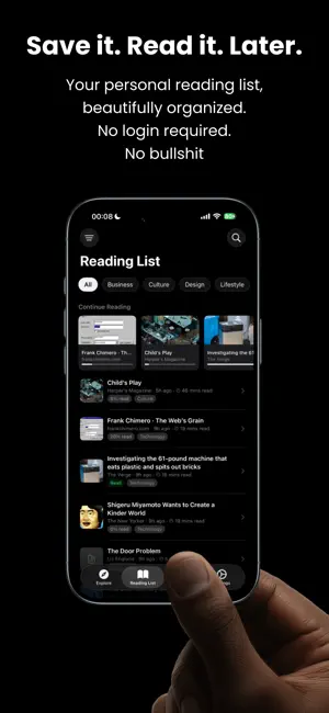 LaterAI - Save, Read & Listen screenshot 1