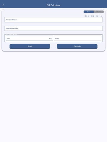 Banking Calculator - EMI FD RD iPad screenshot