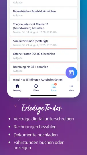Screenshot von Fahren Lernen auf dem iPhone 6