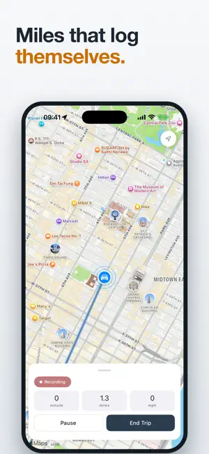 Trip Log & Tax by Mile Tracker screenshot 2