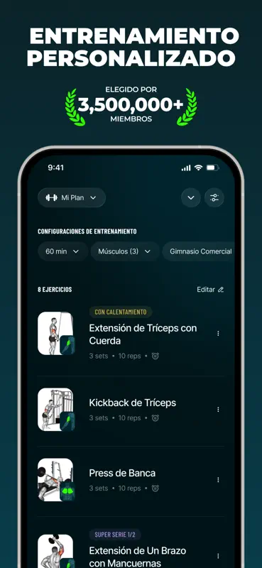 Befit: Rutinas Gym y Ejercicio screenshot 1 of 9