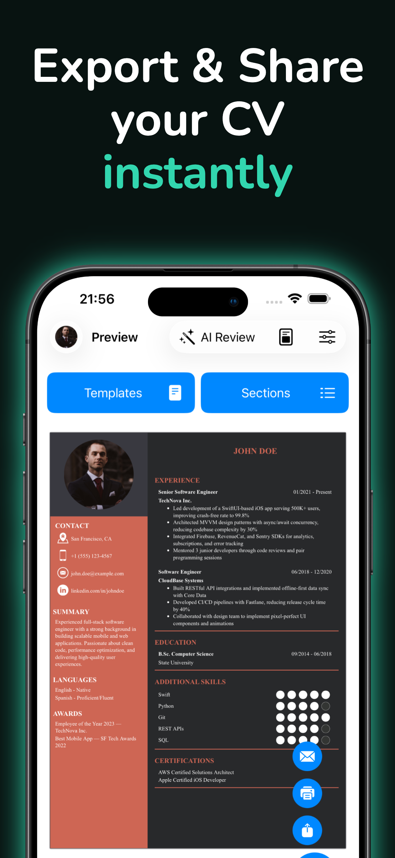Simple CV: CV Maker App