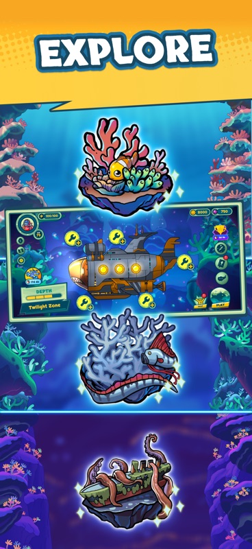 Submarine Quest: Merge&Explore screenshot 4