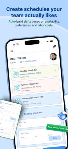 Restaurant Scheduler screenshot