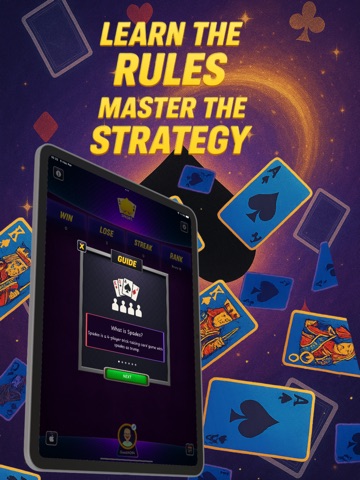 Spades VIP - Card Game iPad screenshot