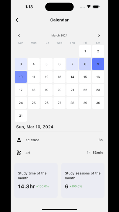 Study Timer App Screenshot