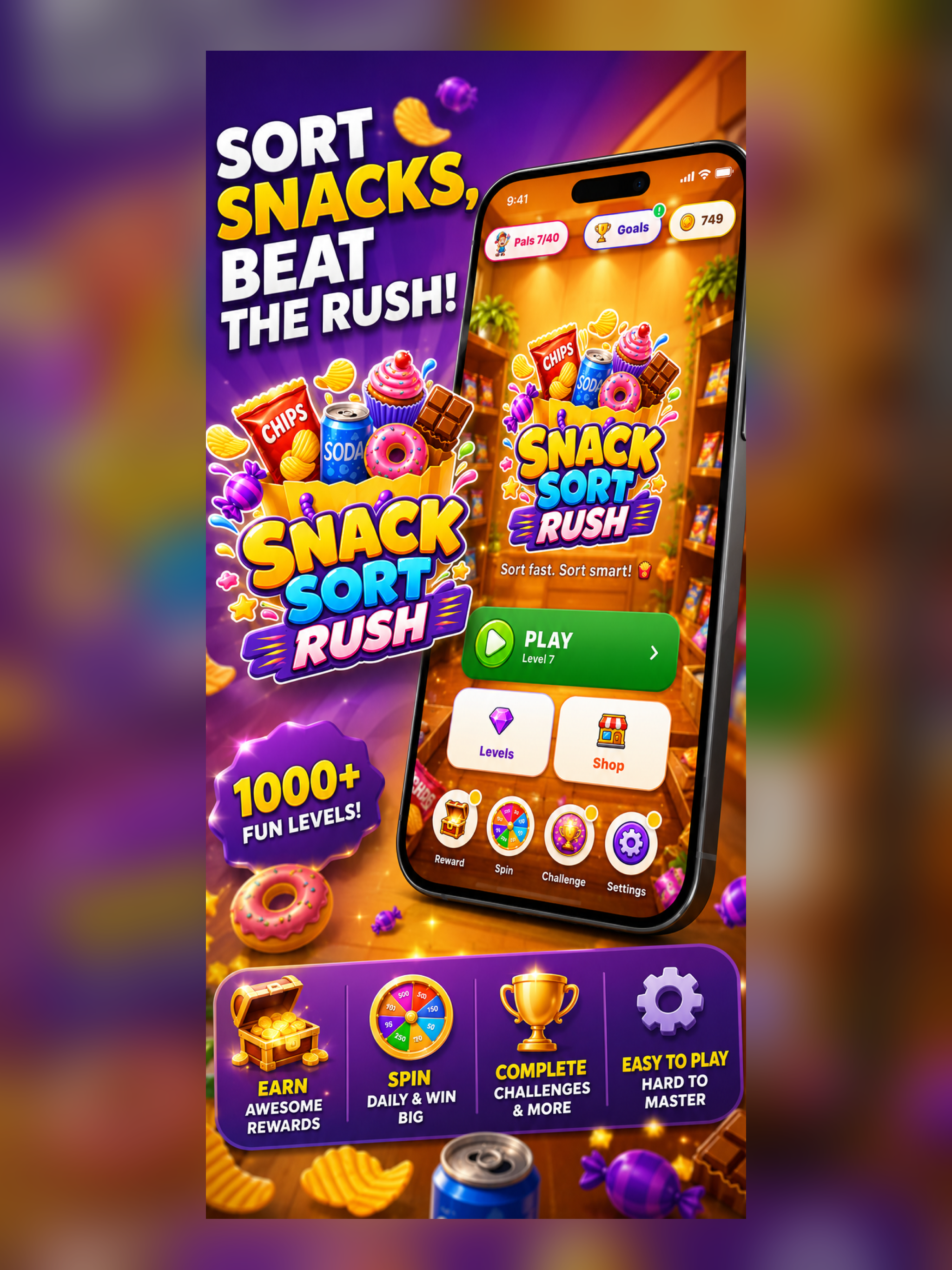 Snack Sort Rush screenshot 8