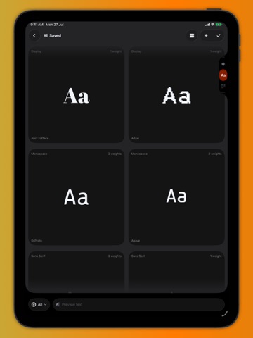 72pt: Fonts for Designers iPad screenshot 3