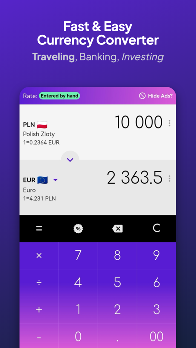 Fast Swedish SEK converter screenshot