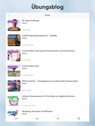 PAT.fit iPad screenshot