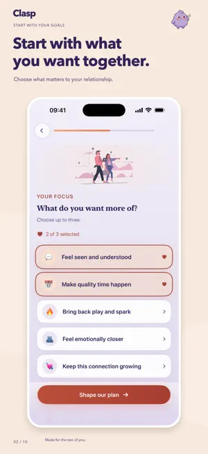 Clasp: Couple & Relationship screenshot 2