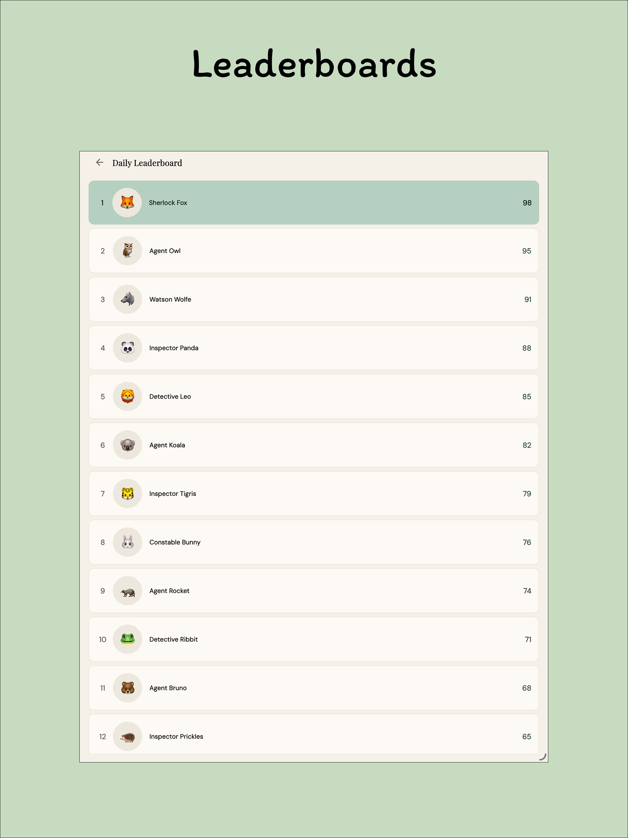 Clues Suspects Logic Grid screenshot 8