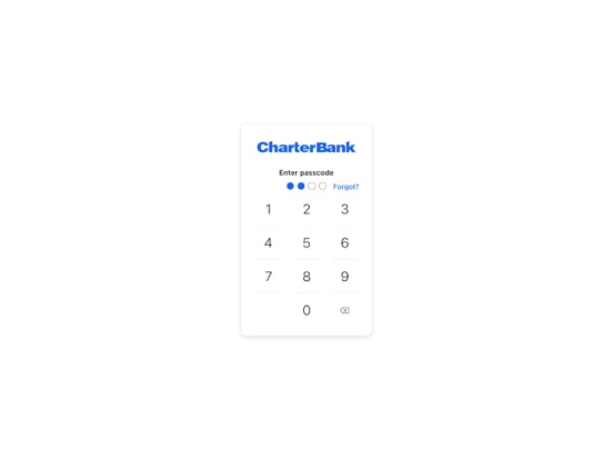 Charter Bank - Corpus Christi iPad screenshot 2 - Finance app