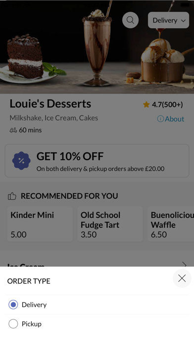Louie's Desserts Screenshot
