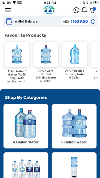 Al Ain Water - Water Delivery iPhone screenshot 4 - Food & Drink app