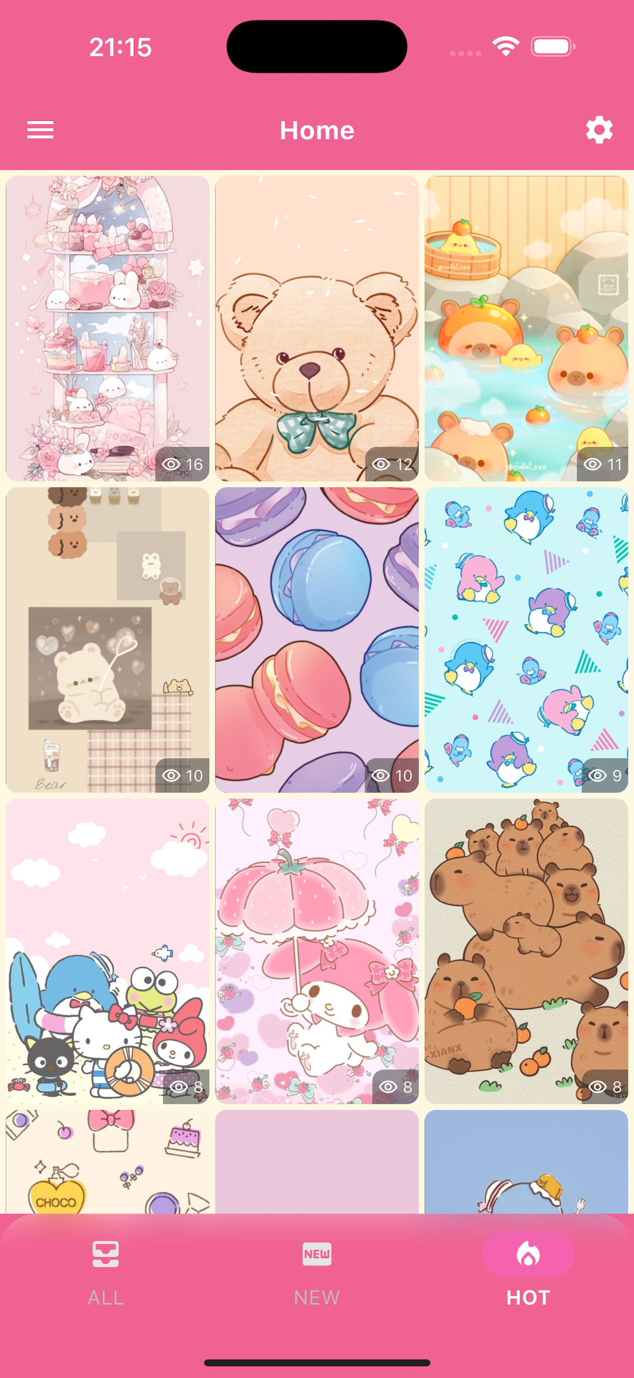 Shimeji Kawaii Wallpaper HD+