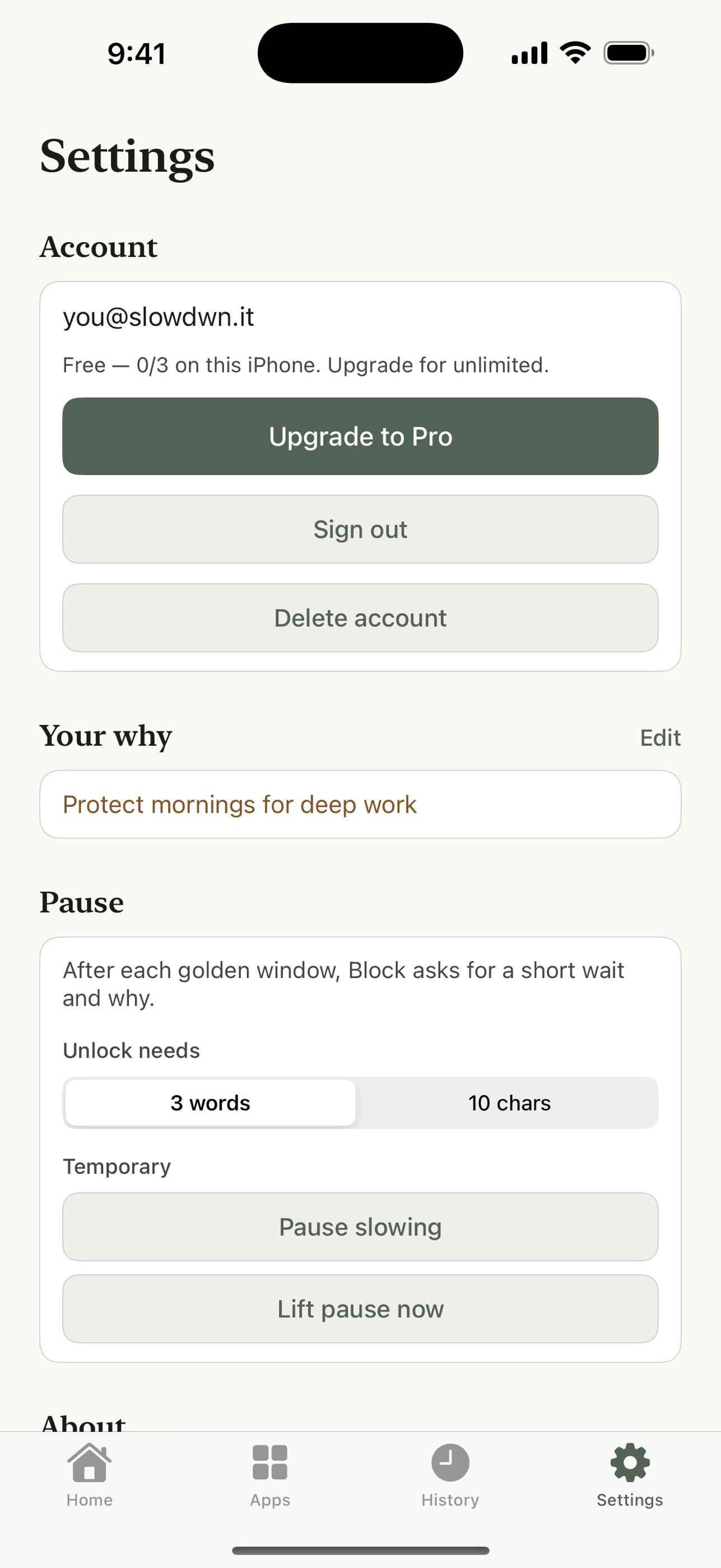 Screenshot 8 of SlowDwn