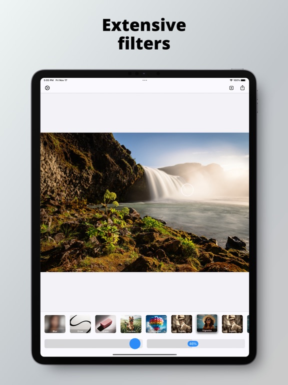 Point Blurr Background Filter iPad screenshot 4 - Photo & Video app