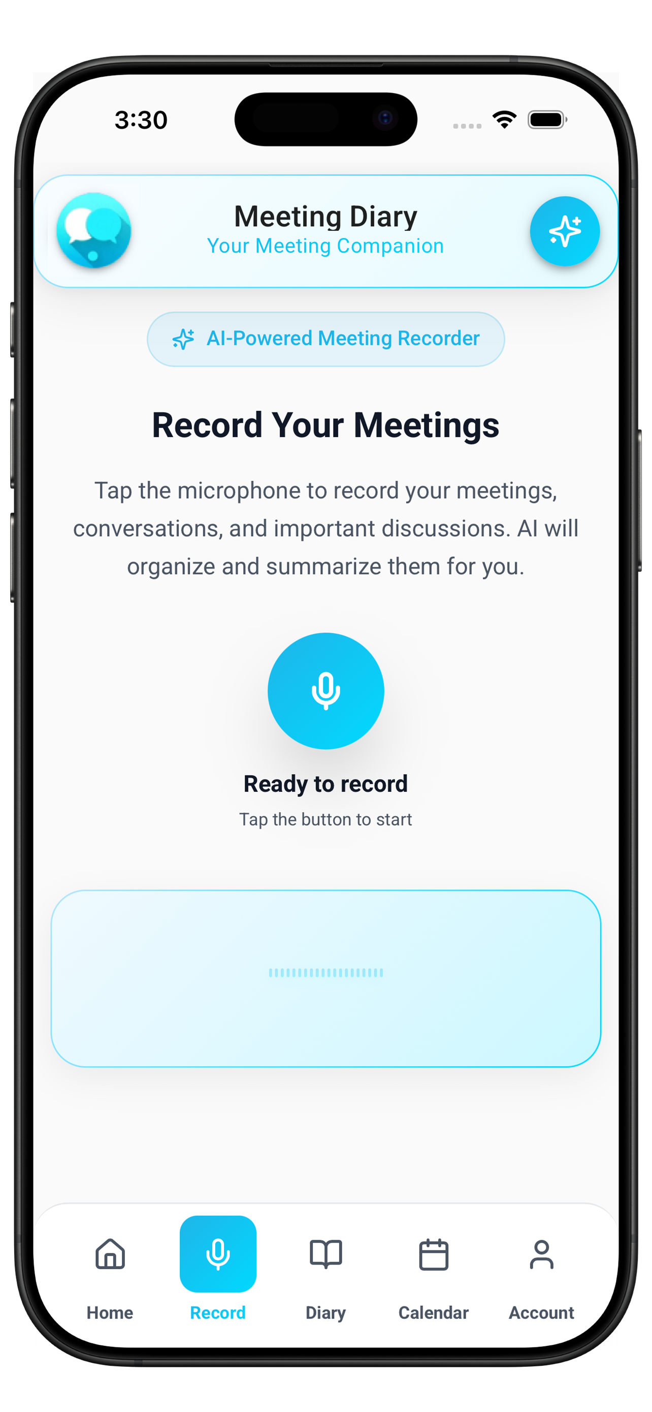 Meeting Diary screenshot 3