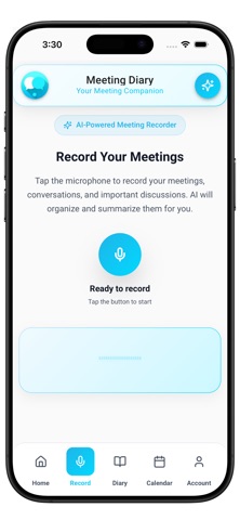 Meeting Diary screenshot