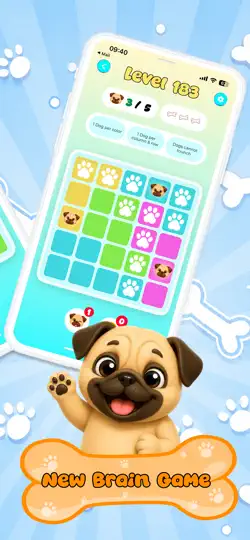 Captura de pantalla de DogDoku: Brain Puzzle en iPhone 4