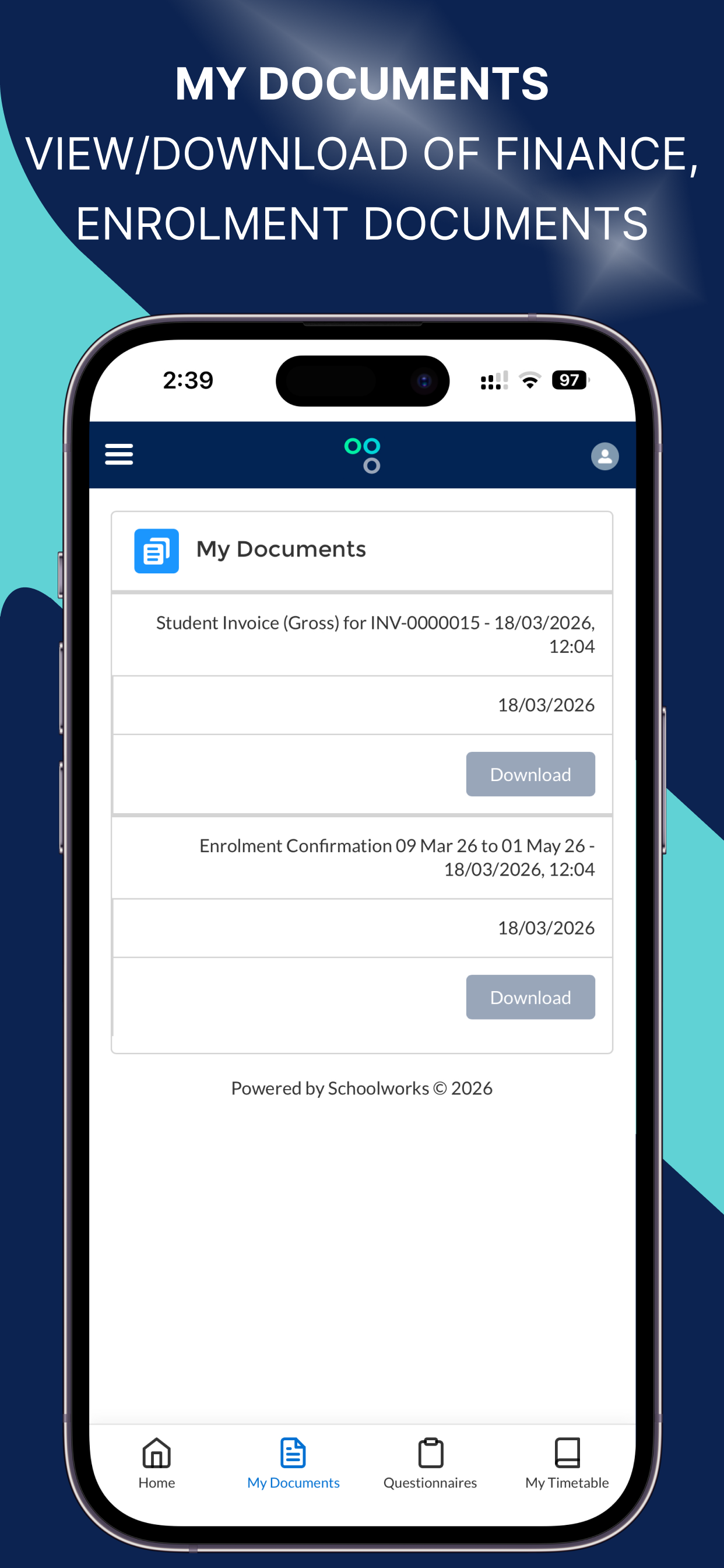 Schoolworks Student App screenshot 9