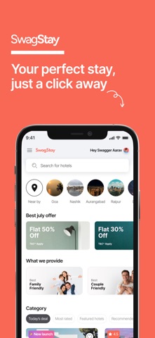 Swagstay Hotel Booking iPhone screenshot