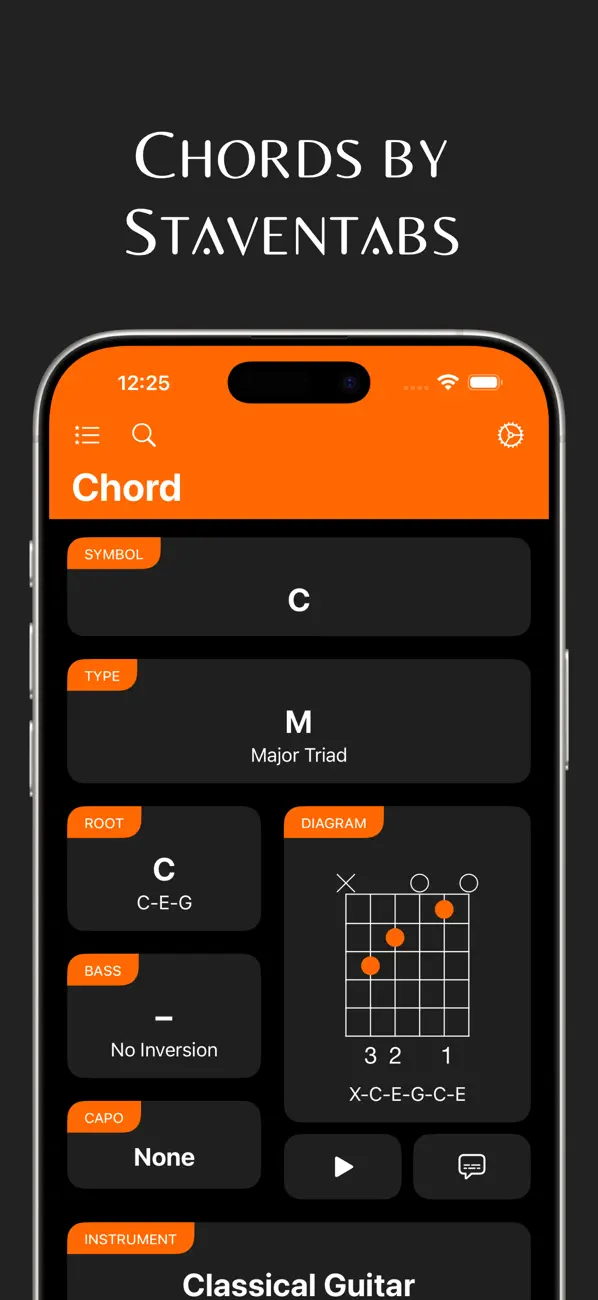 Screenshot #1 pour Chords by Staventabs